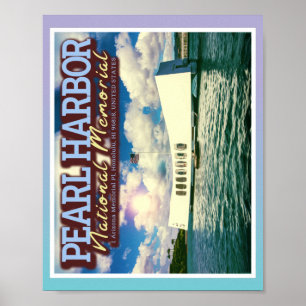 PEARL HARBOR NATIONAAL MEMORIAL - HONOLULU HAWAII POSTER