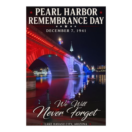 Pearl Harbor Remembrance Day Foto Afdruk (Voorkant)