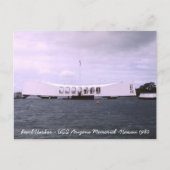 Pearl Harbor USS Arizona Memorial Hawaii Briefkaart (Voorkant)