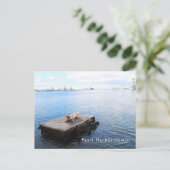 Pearl Harbour hawaii blauw briefkaart (Staand voorkant)