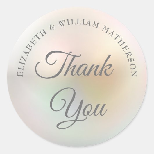 Pearl Hartelijk dank Ronde Sticker (Voorkant)