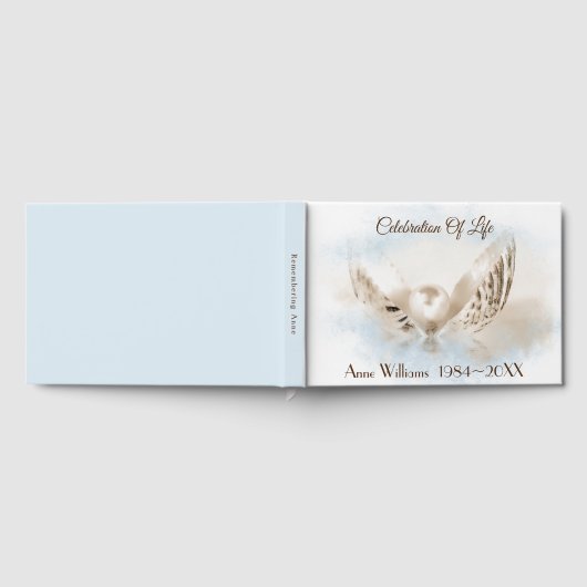 Pearl in Seashell Memorial Service Guest Book Gastenboek (Volledig)