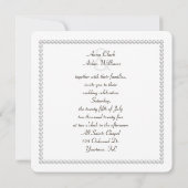 Pearl in Seashell Wedding Kaart (Achterkant)