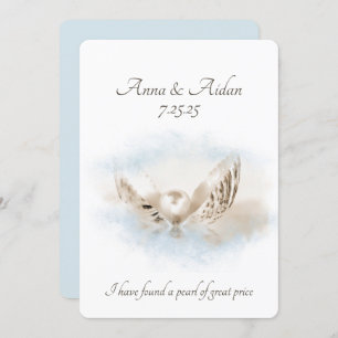 Pearl in Seashell Wedding Kaart