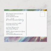 Pearl Jubileum Modern 30th Wedding Invitation Briefkaart (Achterkant)