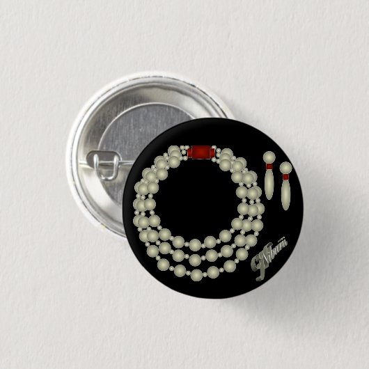 Pearl Ketting Set Button (Voorkant /achterkant)
