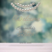 Pearl Ketting Vrijgezellenfeest Welkom Acryl Bord (Neutraal)