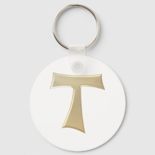 Pearl Kijk Franciscan Tau Cross Sleutelhanger