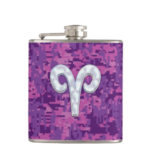 Pearl like Aries Zodiabol Digital Camouflage Heupfles