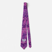Pearl like Aries Zodiac Sign on Digital Camo Stropdas (Voorkant)