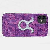 Pearl like Taurus Sign Pink Digital Camouflage Case-Mate iPhone Case (Achterkant (horizontaal))