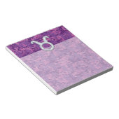 Pearl like Taurus Zodiac Sign on Pink Digital Camo Notitieblok (Schuin)