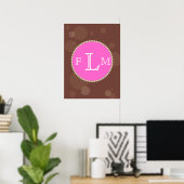 Pearl Monogram Poster (Thuiskantoor)