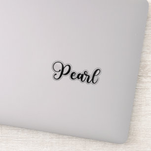 Pearl Name - handgeschreven kalligrafie Sticker