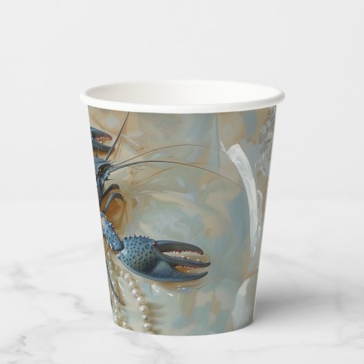 Pearl - Papieren bekers Maat 236ml Papieren beker (Achterkant)