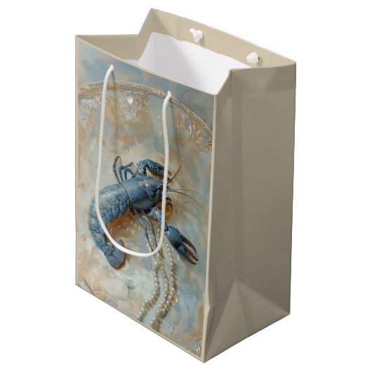 Pearl - papieren zak medium cadeauzakje (Voorkant Gekanteld)