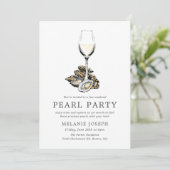 Pearl Party | Perzik Strepen Kaart (Staand voorkant)