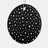 Pearl Pattern on Black Background Keramisch Ornament (Links)