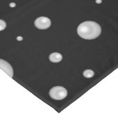 Pearl Pattern on Black Background Tafelkleed (Gekanteld)