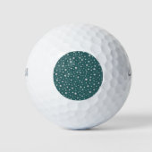 Pearl Pattern on Transformative Teal Background Golfballen (Voorkant)