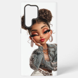 Pearl Pout Glam Girl Samsung Galaxy Hoesje