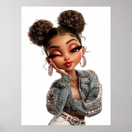 Pearl Pout Print, Value Poster Paper (Semi-Gloss) (Devant)