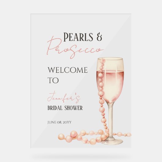Pearl & Prosecco Fête des mariées rose pâle Bienve (Recto)