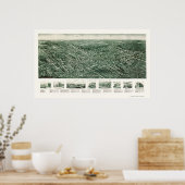 Pearl River, NY Panoramic Map - 1924 Poster (Keuken)