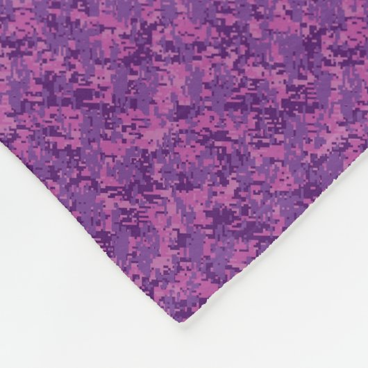 Pearl Sagittarius Zodiac Sign Fuchsia Digital Camo Fleece Deken (Hoek)