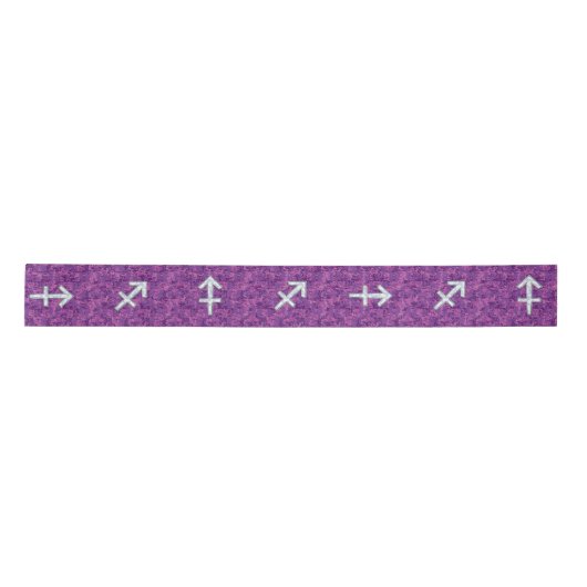Pearl Sagittarius Zodiac Sign Fuchsia Digital Camo Lint (Voorkant)