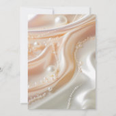 Pearl Shells Classic Elegant Save the Date Kaart (Achterkant)