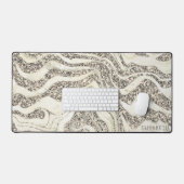 Pearl Silver Parties scintillant Zebra Ajouter Nom (Clavier et souris)