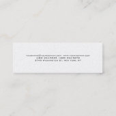 Pearl Simple Carte de visite blanc tendance (Dos)