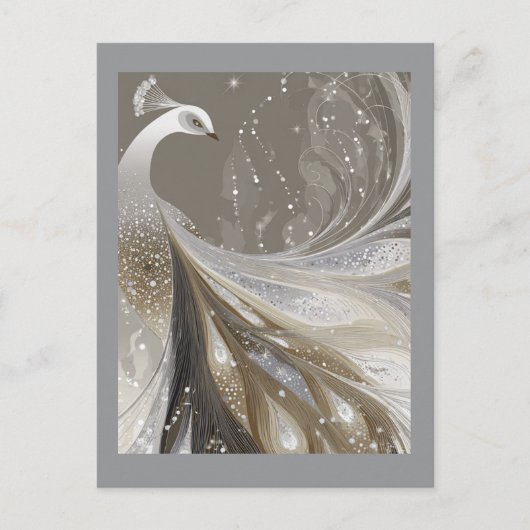 PEARL SPARKLE PEACOCK #1 BRIEFKAART (Voorkant)