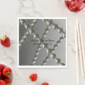 Pearl Strings Wedding Paper Napkins Servet (Insitu)