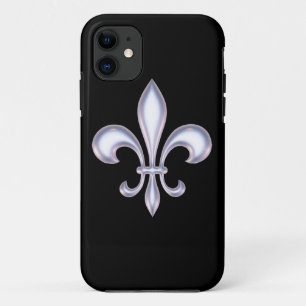 Pearl Style Fleur de Lis iPhone 11 Hoesje