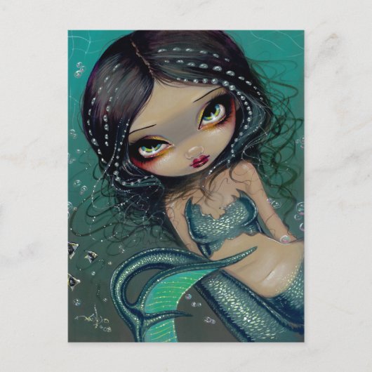 Pearl Swirl Mermaid Briefkaart (Voorkant)