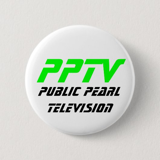 Pearl Television Ronde Button 5,7 Cm (Voorkant)