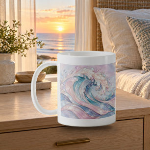 Pearl Tide Pastel Abstract Wave Mok