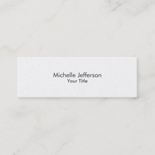 Pearl Trendy Carte de visite moderne élégant (Devant)