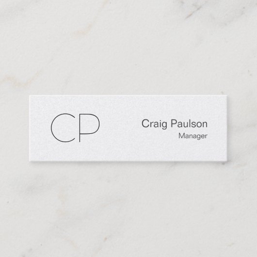 Pearl Trendy Slim Monogram Visitekaartje (Voorkant)