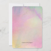 Pearl Waterverf Masquerade Party Kaart (Achterkant)