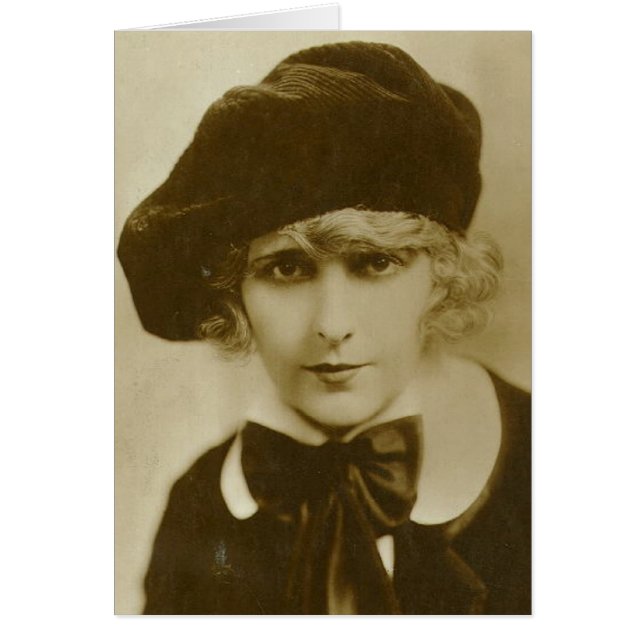 Pearl White 1920s  portretkaartje (Voorkant)