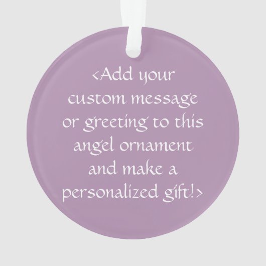 Pearl White Awareness Ribbon Angel Ornaments Ornament (achterkant)