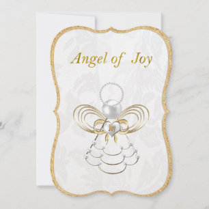 Pearls and Gold - Metallic kerstengel uit Joy Feestdagenkaart