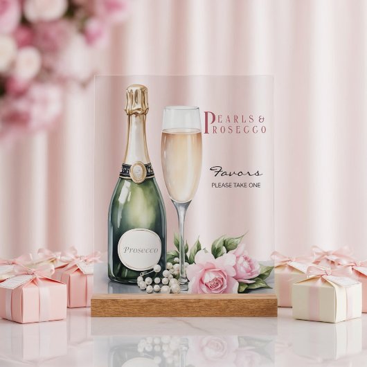Pearls And Prosecco Bridal Shower Favors