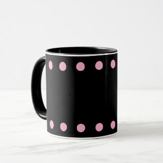 Pearls Cocoa & Coffee Mug (Black & Pink) Mok