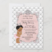 Pearls Diamonds Ethnic Princess Baby Girl Glam Kaart (Voorkant)