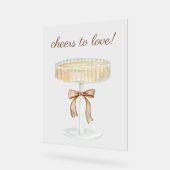 Pearls et Prosecco l'amour de la douche nuptiale à (Angle)