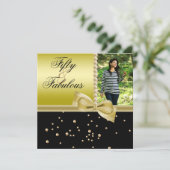 Pearls & Faux Bow Fabulous 50 Foto van vrouwen Kaart (Staand voorkant)
